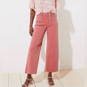 Size 8 Ann Taylor High Rise Wide Leg Jeans